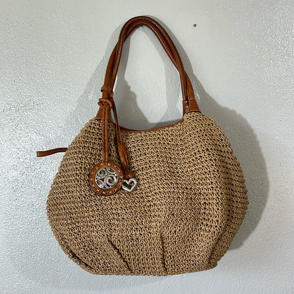 Brighton Tan Woven Hobo Bag - Picture 2 of 16